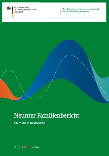 Deckblatt des neunten Familienberichts des Bundes