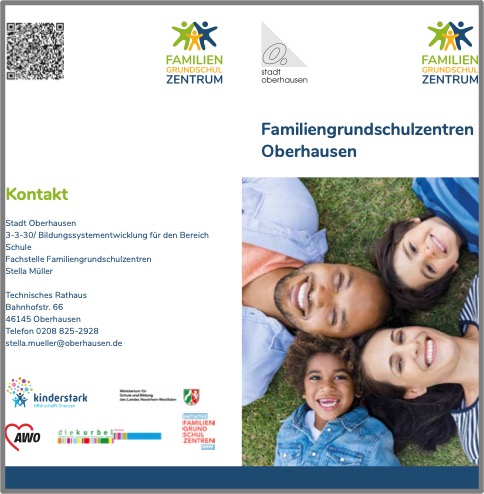 Flyer zum Rahmenkonzept der Kommune Oberhausen