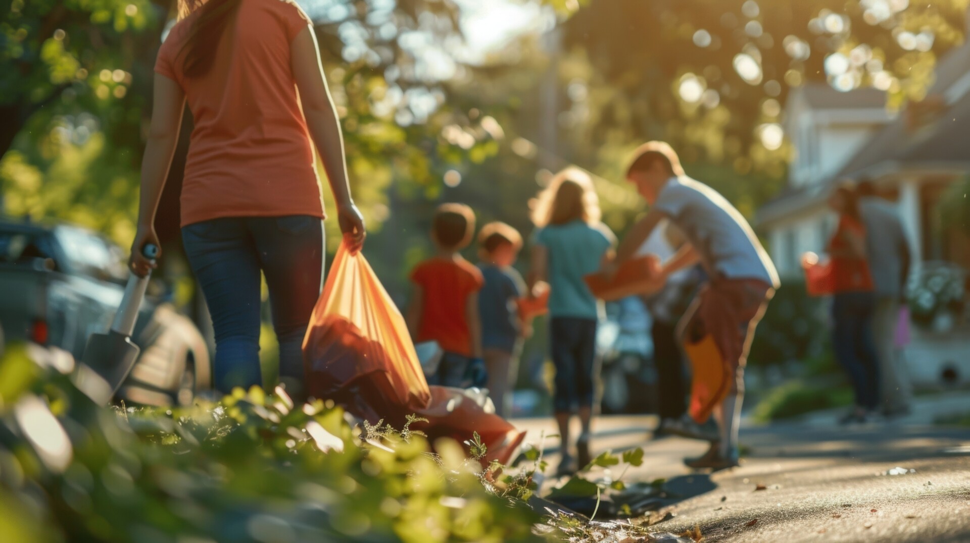 Kinder machen Ihr Quartier sauber